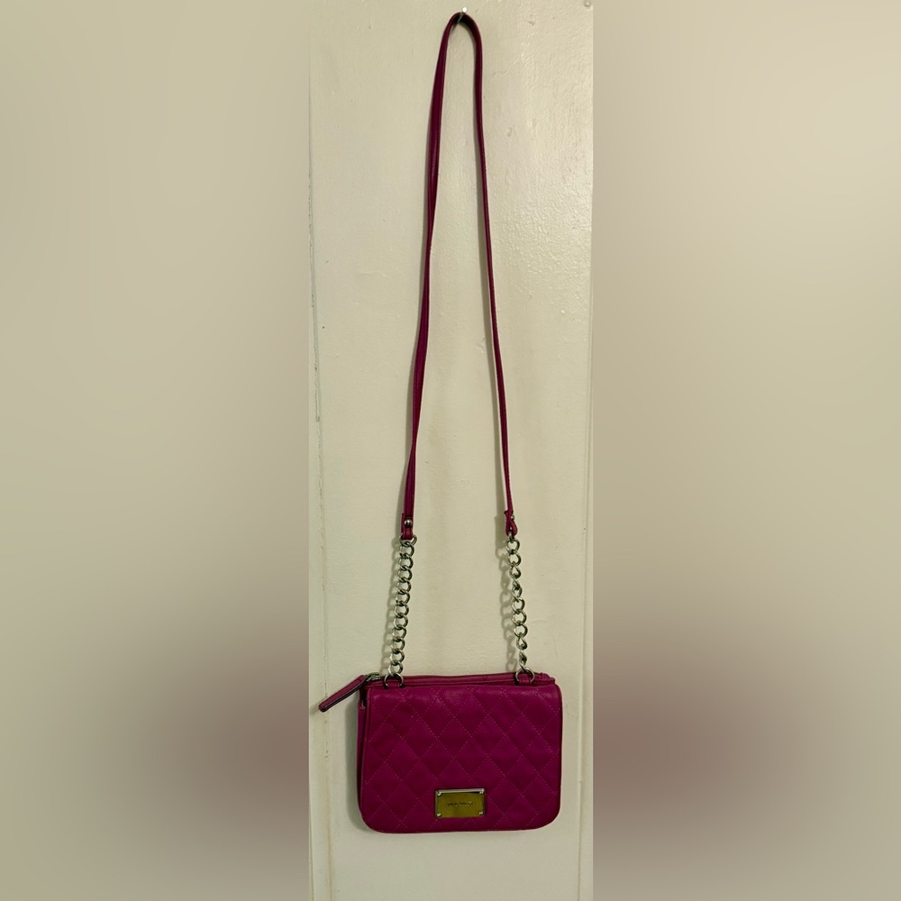 Nine West Fuchsia Quilted Crossbody Bag
